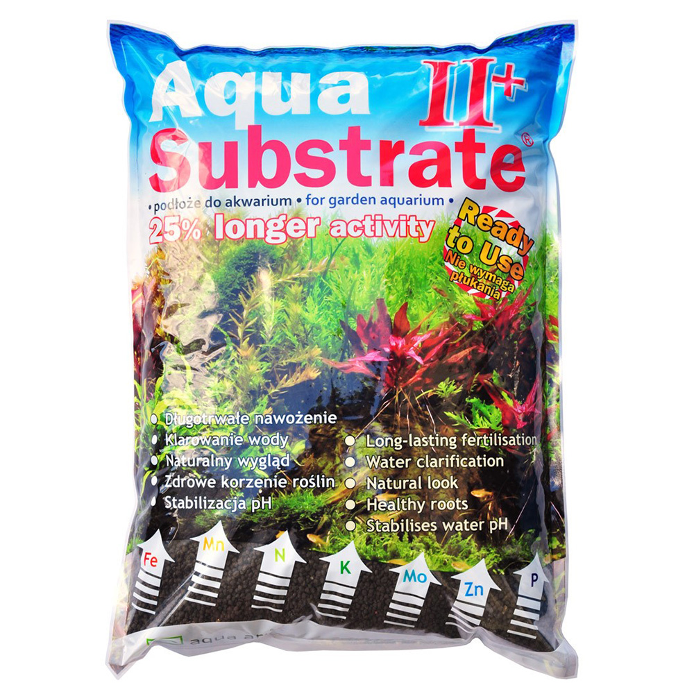 Aqua Art AquaSubstrate II+ 5,4kg Czarne Podłoże Aktywne pod Rośliny do Akwarium.jpg